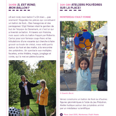 Il est rond mon ballon ? Et Atelier Polyèdres