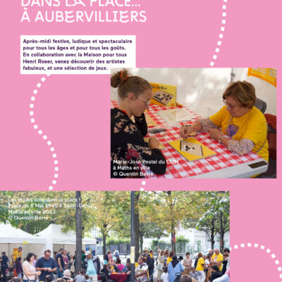 Les Maths sont dans la Place  - Aubervilliers