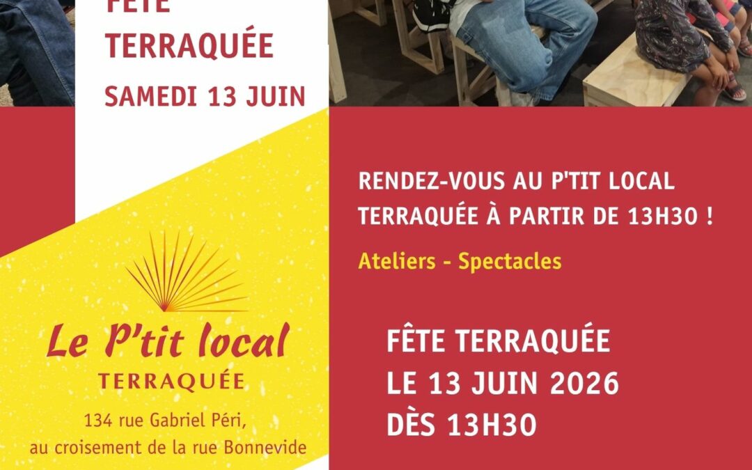 Fête Terraquée au p’tit local, samedi 13 juin 2026